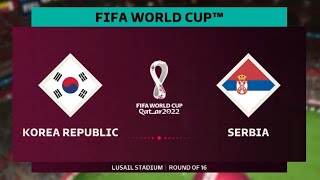 FIFA 23 - World Cup 2022 Round of 16 - Korea Republic Vs Serbia Full Match
