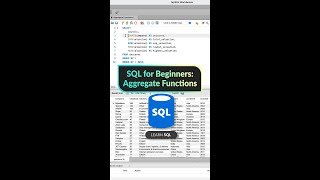 SQL For Beginners: Aggregate Functions! #data