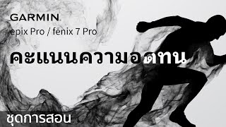 บทช่วยสอน - epix pro / fenix 7 pro: คะแนนความอดทน