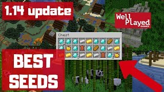 TOP 10 BEST MINECRAFT 1.14 WORLD SEEDS! (Bamboo Forest, Villages, Dungeons \u0026 Loot)