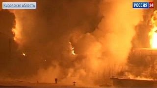 Accident ferroviaire en Russie : un immense incendie ravage les environs de Kirov