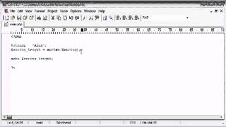 Beginner PHP Tutorial 46 String Functions String Length flv