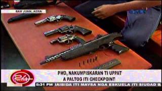 SAN JUAN, ABRA - PWD, Nakumpiskaran ti uppat a paltog iti checkpoint.