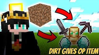 MINECRAFT BUT DIRT GIVES YOU OP LOOT🤯| I AM SHOCKED 😲|#bbs #gamerfleet #viralvideo