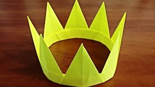 Как сделать корону из бумаги своими руками. Оригами корона Origami crown