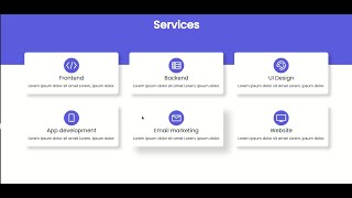 How to create responsive service page using HTML and CSS | Tutorial for beginners.