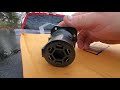 Open And Install Hopkins Trailer Hitch Multi-Tow Adapter 7-Blade To 6-Round & 4-Flat Pin How To