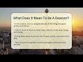 what does it mean to be a deacon churches of faith