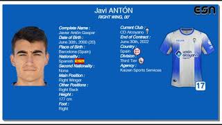Javi Antón | Right Back 00' 🇪🇦
