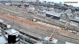 【アーカイブ】尾久駅ライブカメラ　尾久車両センター　カシオペア・四季島_2025.1.2_1.3