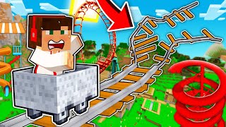 STRASZNY WYPADEK W PARKU ROZRYWKI NA ROLLERCOASTERZE W MINECRAFT?! GPLAY \u0026 LAKI