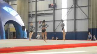 OGC Tessa Chiricosta Alexandra D'Souza Sophie Lake FIG 11 16 WG Balance 2014 Jeux FGQ Acrobatic Gymn