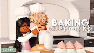 doing a BAKING CHALLENGE (with my IRL boyfriend) | VOICED berry avenue roleplay