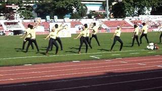 Yellow Sci Cheer Leader ssru 2011 รอบบ่าย