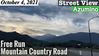 [Azumino Street View] Mountain Country Road - Free Run, Nagano Japan Vlog ASMR