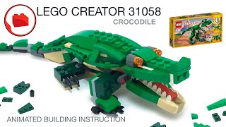 Lego MOC Crocodile  - Lego Creator 31058 Alternative build tutorial