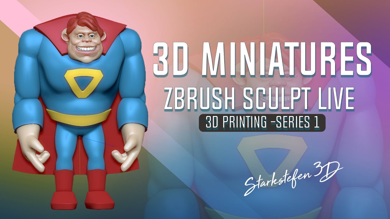 Zbrush Live 3d Miniature Sculpting By Starkstefen 3d Series 1 Youtube
