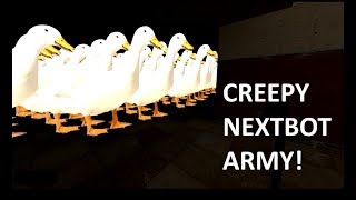 CREEPY NEXTBOT ARMY IN HIGH SCHOOL MAP! - Garry's mod sandbox