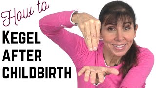 How to Kegel Postpartum & Strengthen your Pelvic Floor | 2 Simple PHYSIO STEPS