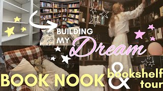 BUILDING MY DREAM BOOK NOOK 📚💕 | home library, Bookshelf tour, organizing bookcases VLOG