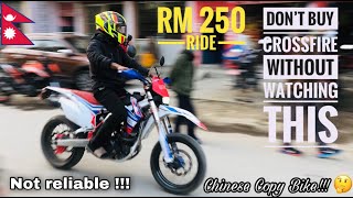 SAD TRUTH ABOUT CROSSFIRE !!!| WHY NOT RELIABLE ?? | RM 250 MOTARD RIDE