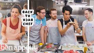 The Try Guys Try to Keep Up with a Professional Chef | Back-to-Back Chef | Bon A