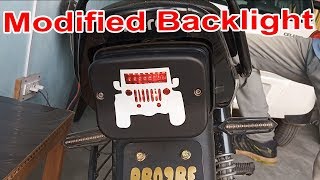 platina bike back light modified