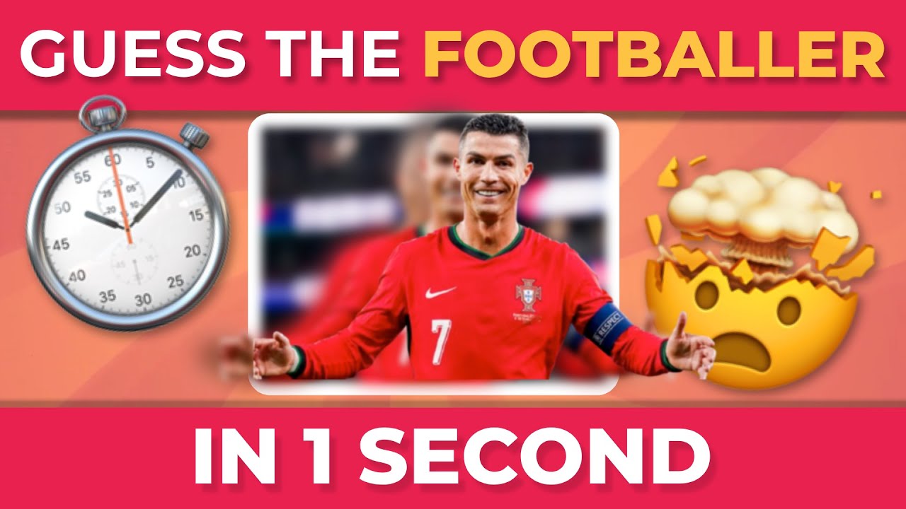Guess The Football Player In 1 Second âš Sport Quiz Youtube