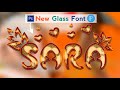 How To Make New Color Designing Glass Font In Ps Touch & PixelLab |Color Glass Font| Zarraq Creation