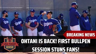 Shohei Ohtani’s First Dodgers Bullpen Session Shocks Baseball World! । USA TODAY NEWS