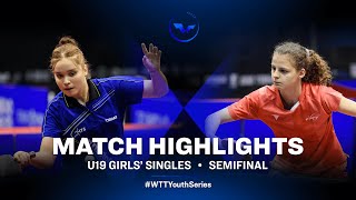 Elena Zaharia vs Camille Lutz | WTT Youth Star Contender Otocec (U19 GS 1/2)