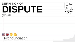 DISPUTE meaning, definition \u0026 pronunciation | What is DISPUTE? | How to say DISPUTE