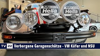 Garagenschätze: Patrick Kirchmair mit dem NSU TT, einem umgebauten Salzburg Käfer und KTM Ponny