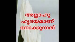 അല്ലാഹു ഹൃദയം ആണ് നോക്കുന്നത്