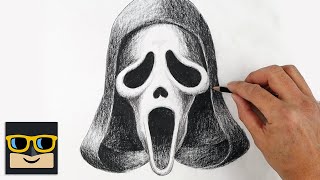 How To Draw Ghostface | Scream Sketch Tutorial