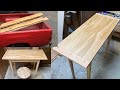 Complete Build of an Occasional Table From Douglas Fir Slabs