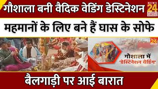 Gwalior News: गौशाला बनी वैदिक Wedding Destination, बैलगाड़ी पर आई बारात | MP | Viral | Trending