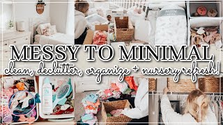 MESSY TO MINIMAL | extreme clean and declutter with me 2023 | 2 DAYS OF SPEED CLEANING | whitney pea