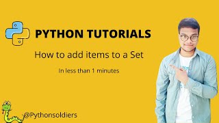 How to add items to a set #python #shorts #tutorials #sets