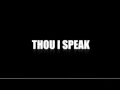 Though I speak