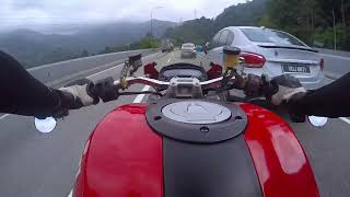 Ducati Monster 795 Raw Sound + Wind Sound (Gopro Hero 4)