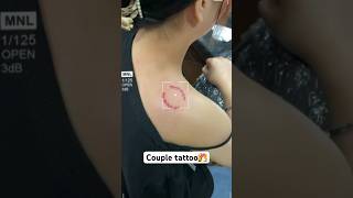 Amazing Couple Tattoo 👩‍❤️‍👨 Love Bite Tattoo 🫶 Aasa Kooda🥵#couplegoals #couple #coupletattoo