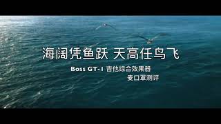 给你一个海阔天空—— BOSS GT-1吉他综合效果器 麦口罩测评（送谱+伴奏）