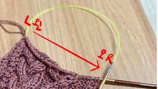 Knitter 고운뜨개) HOW TO - 왼쪽에서 오른쪽으로 코줍기 picking up sts from left to right