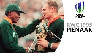 Nelson Mandela \u0026 Francois Pienaar moment at RWC 1995