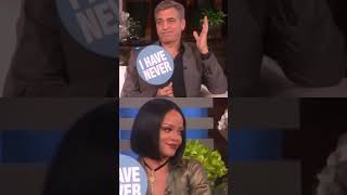 george clooney & rihanna 🔥 in Ellen show 😄 (part 2) { fallow us for more }