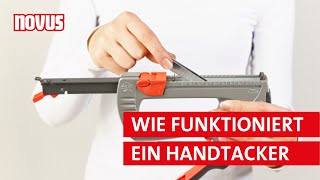 Wie funktioniert ein Handtacker von Novus? | Unser Sortiment | NOVUS