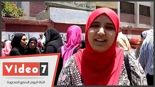 طالبات مدرسة الحرية بالزاوية الحمرا: الامتحان سهل و\