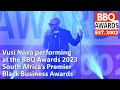 Vusi Nova Performing at the BBQ Awards 2023, South Africa's Premier Black Business Awards