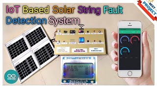 14. IoT Based Solar String Fault Detection System | Blynk | Voltage Sensing | Data Storage | LCD